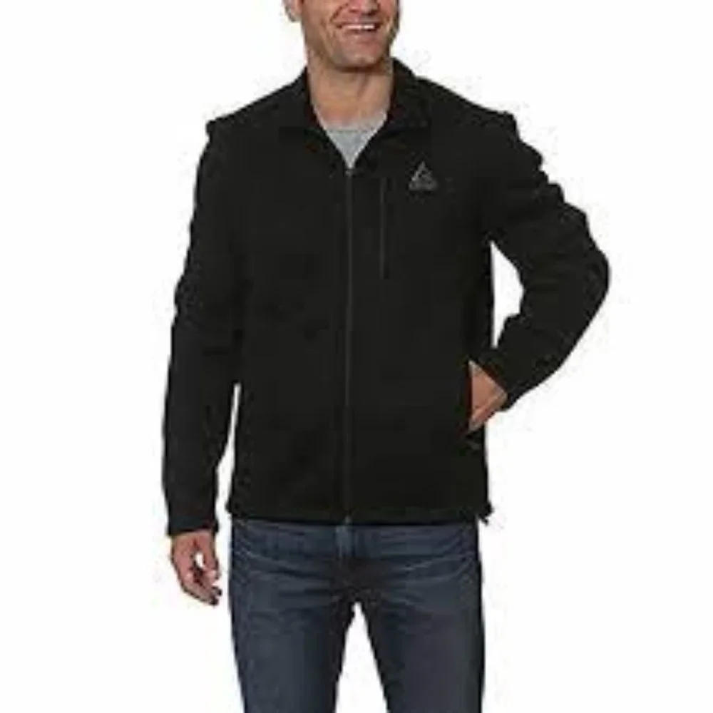 Gerry Mens Heavy Knit Full Zip Fleece Lined Jacket New With Tags Size XL